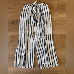 Striped Women's swim cover up pants Becca brand